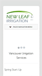 Mobile Screenshot of newleafirrigation.com