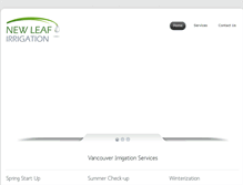 Tablet Screenshot of newleafirrigation.com